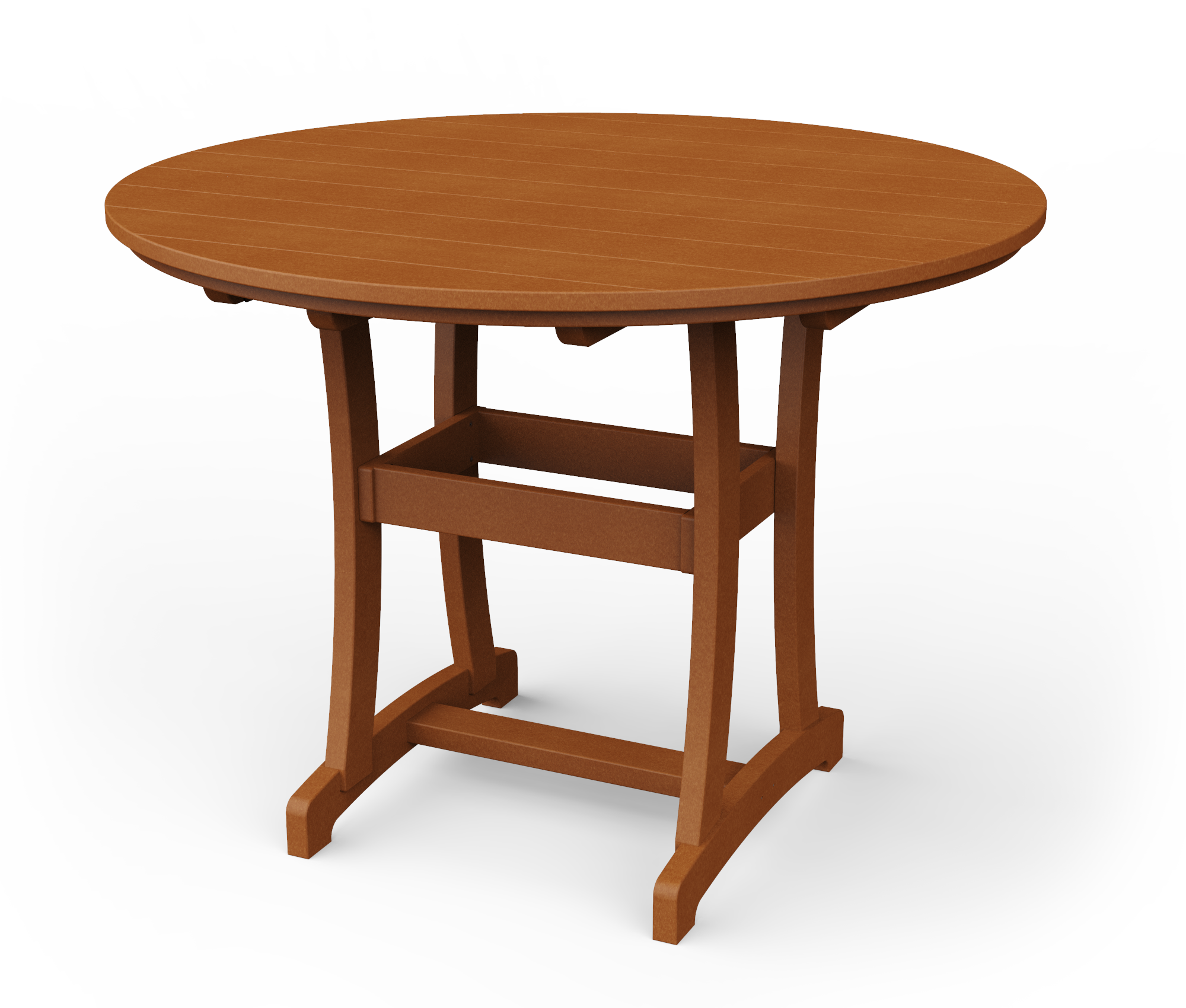 Poly round bar table.