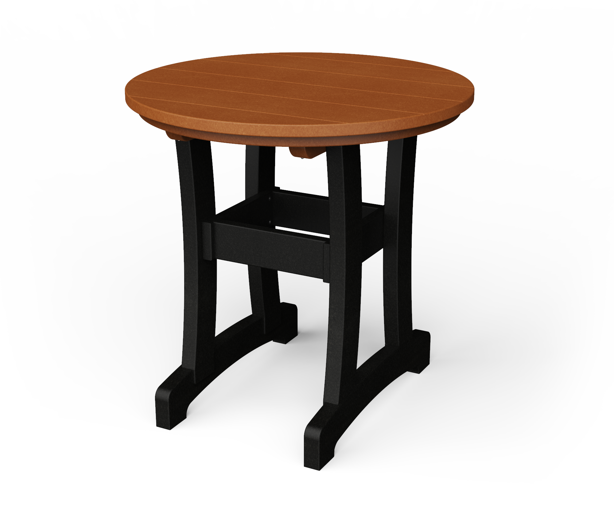 Poly round dining table.