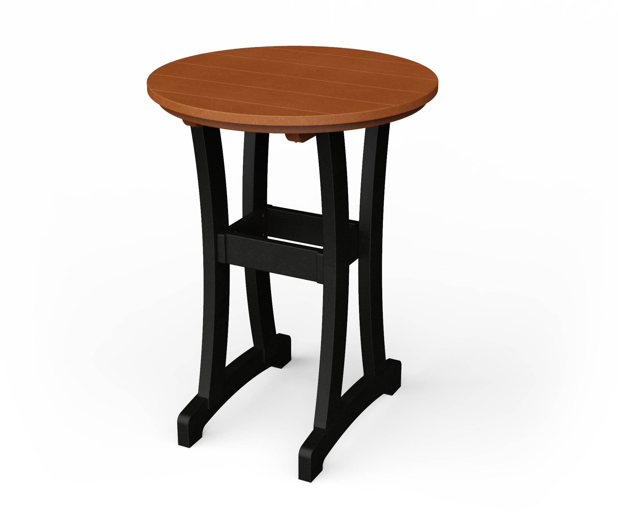 Poly round bar table.