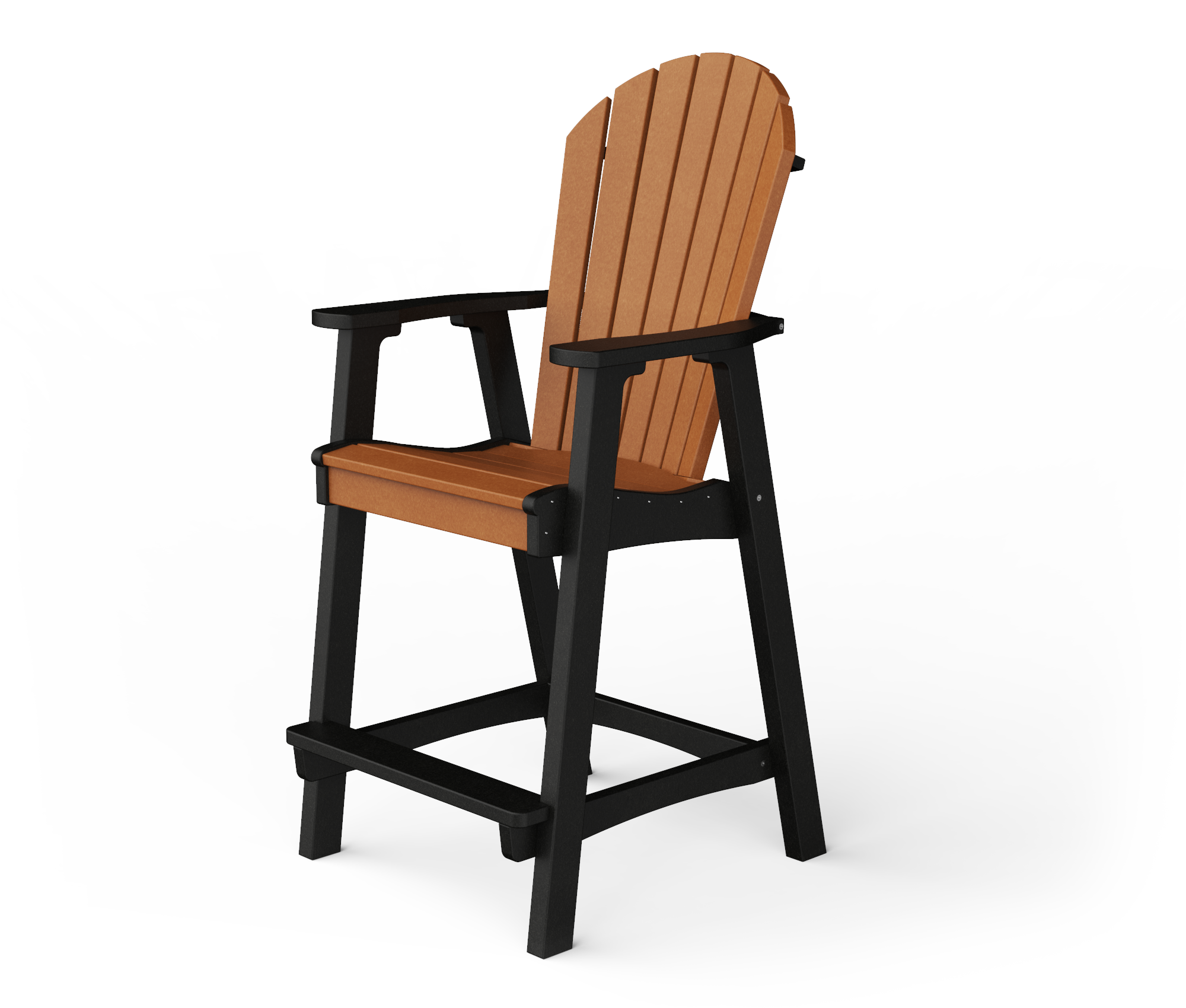 Poly Adirondack bar chair.