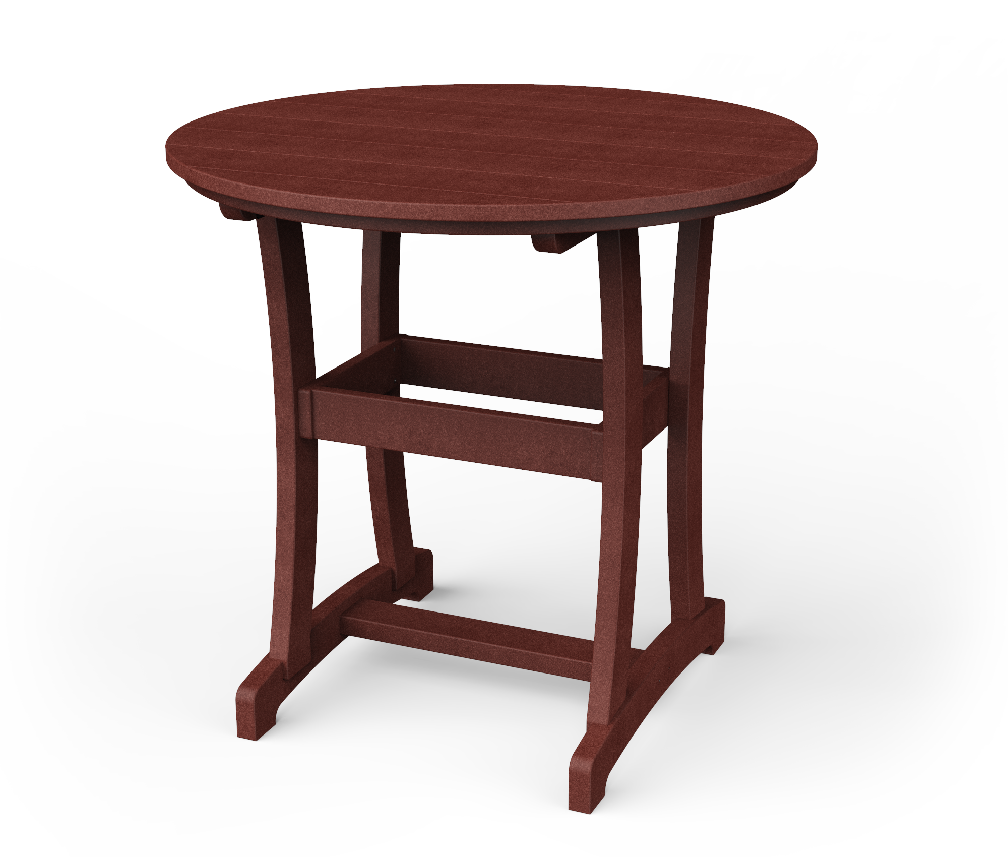 Poly round bar table.