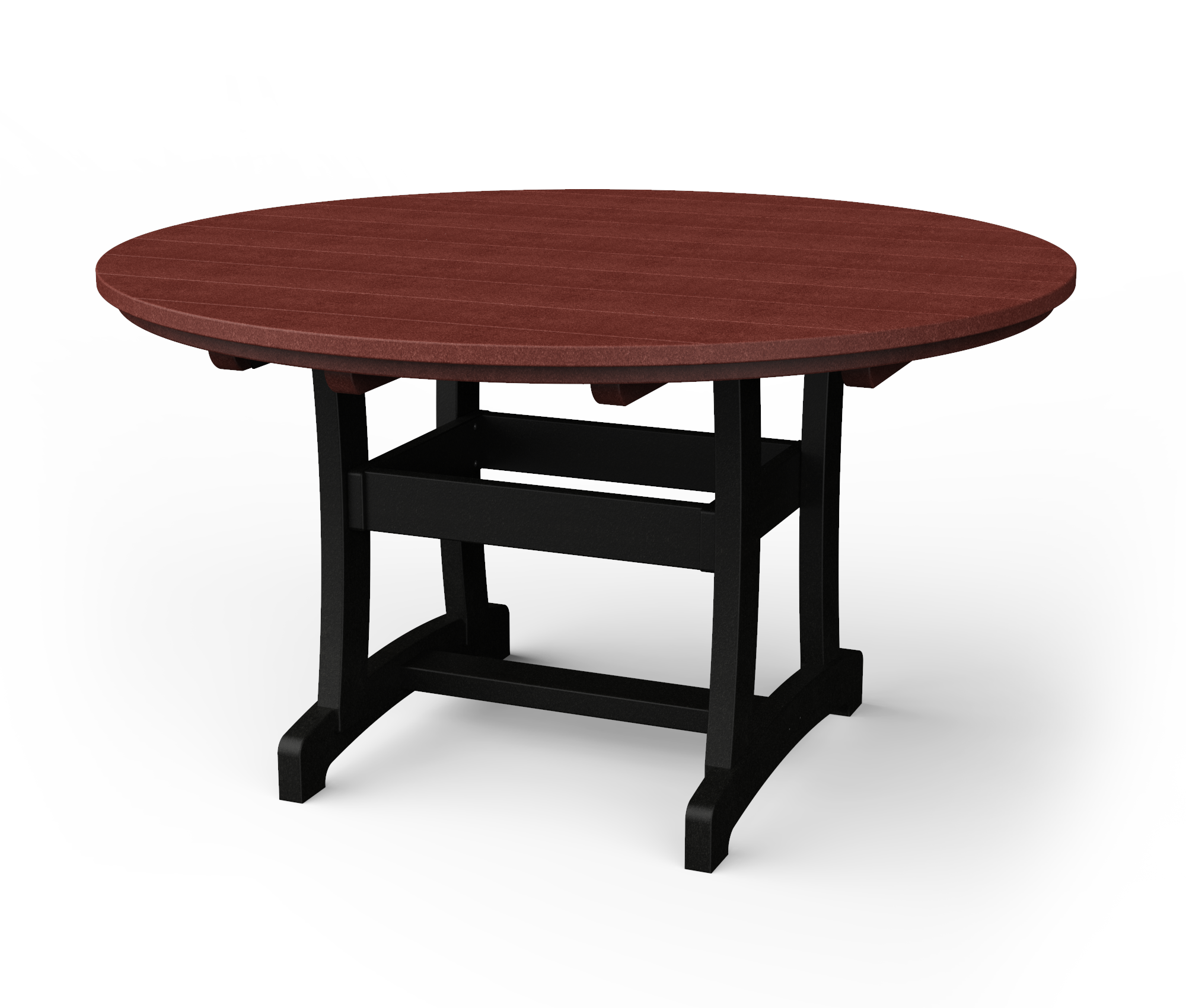 Poly round dining table.