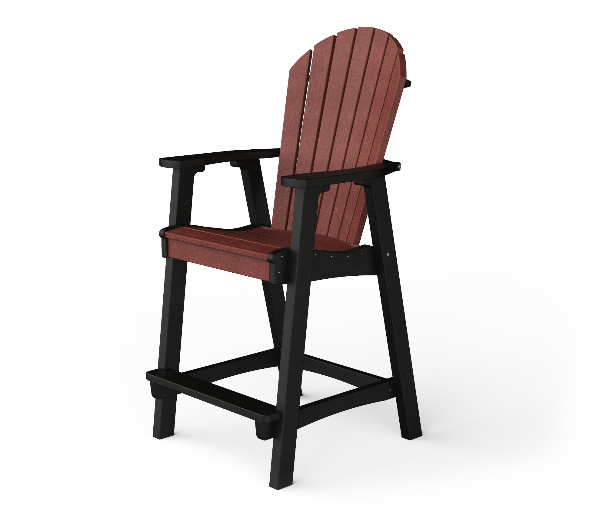 Poly Adirondack bar chair.