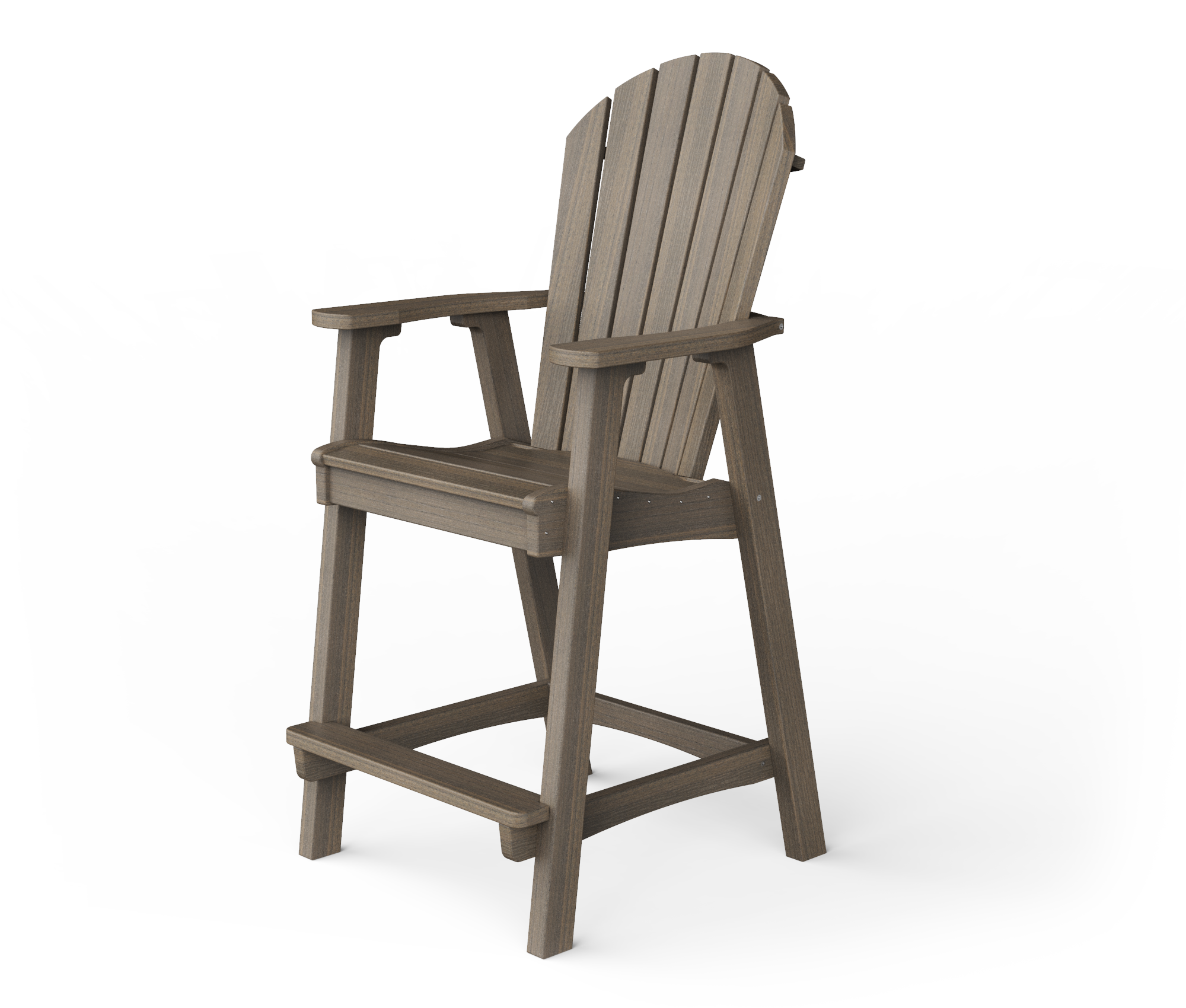 Poly Adirondack bar height chair.