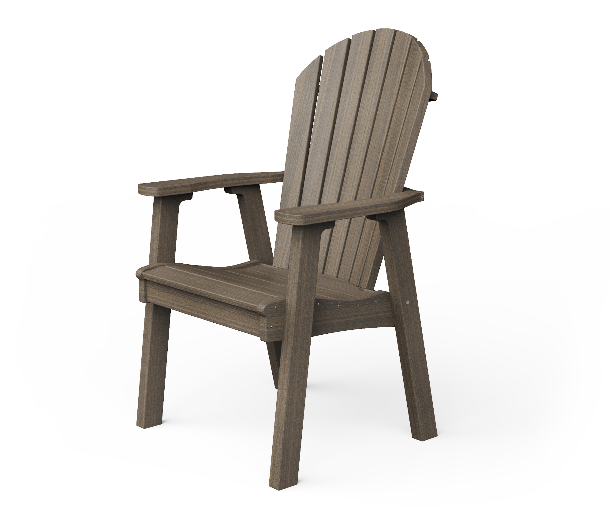 Poly Adirondack dining chair.