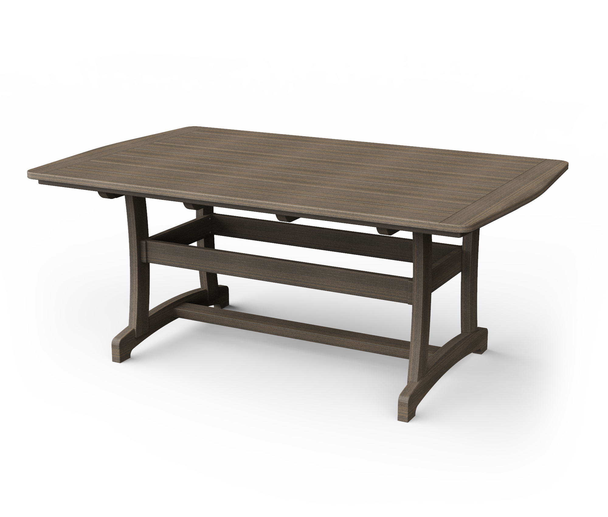 Rectangle vinyl dining table.