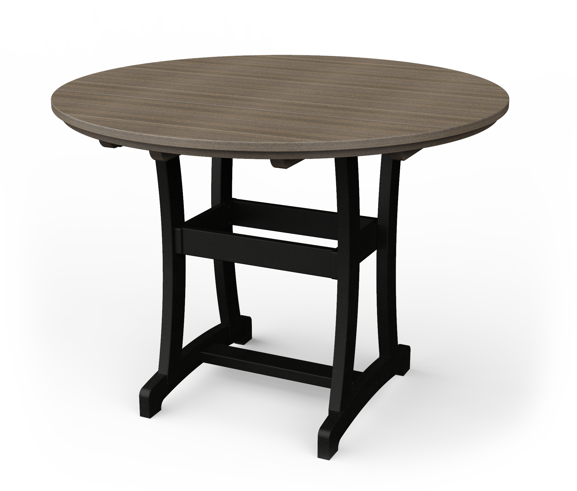 Poly round bar table.