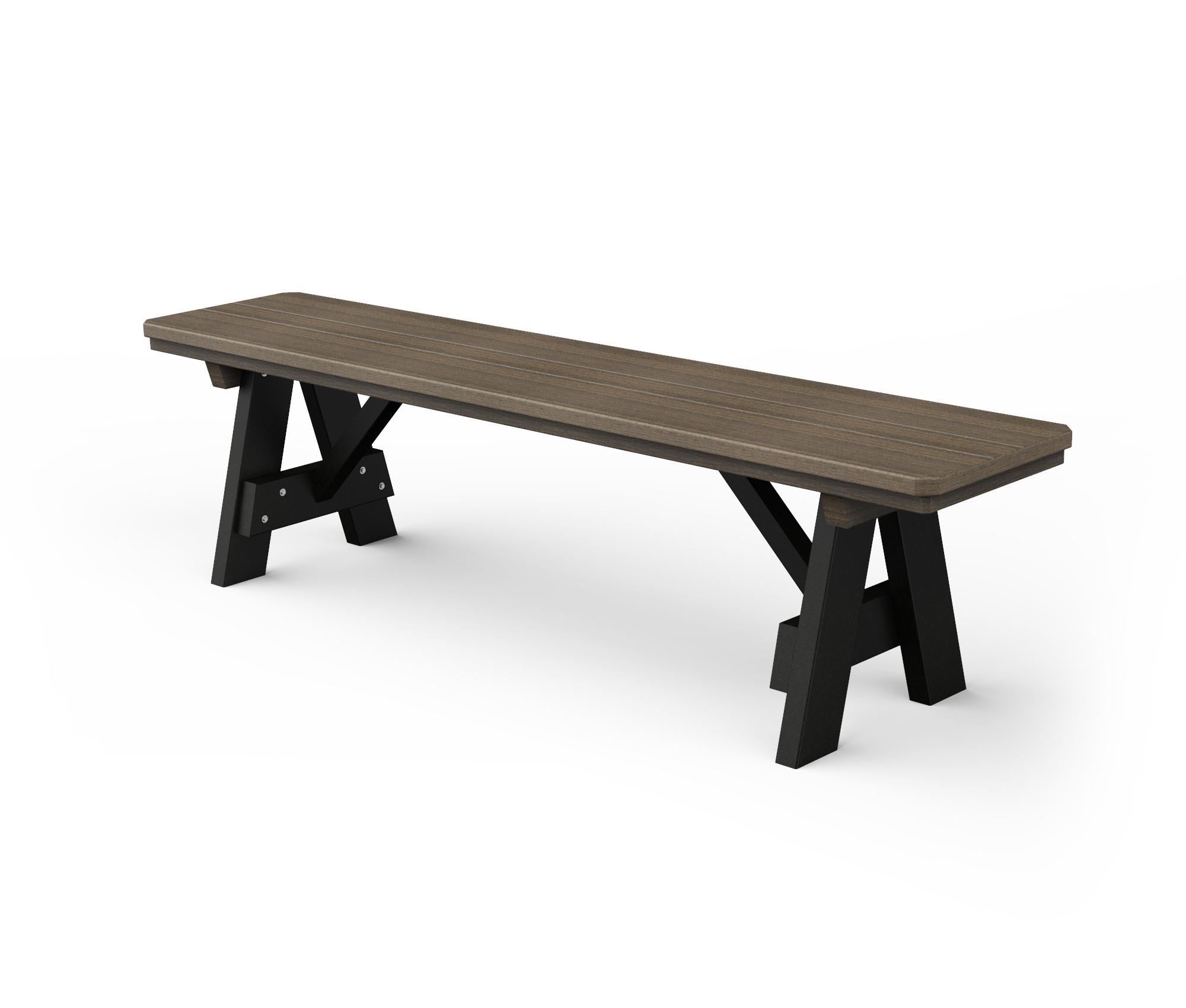 Rectangle vinyl picnic bench.