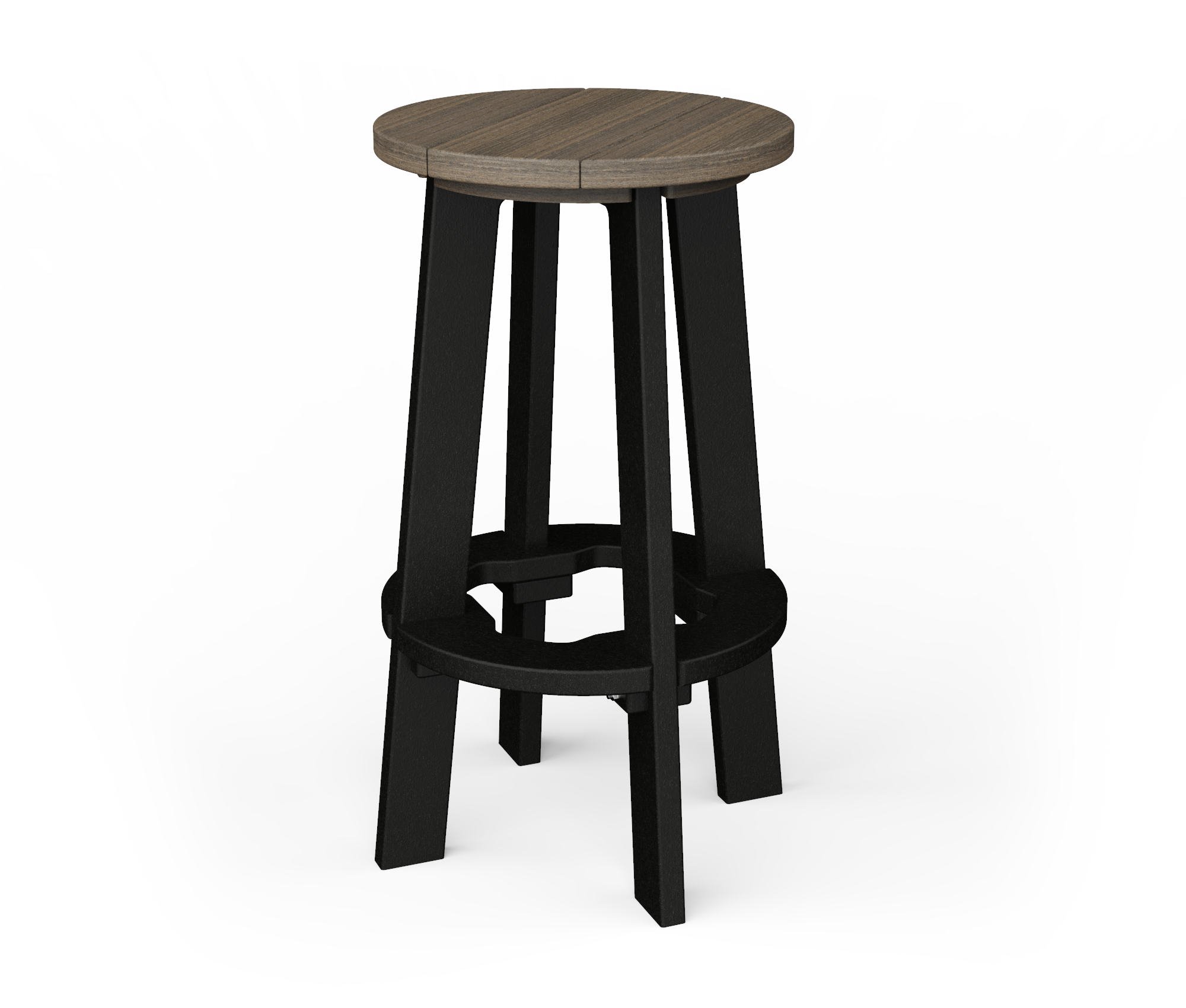 Poly Bar Stool Wood Grain Series