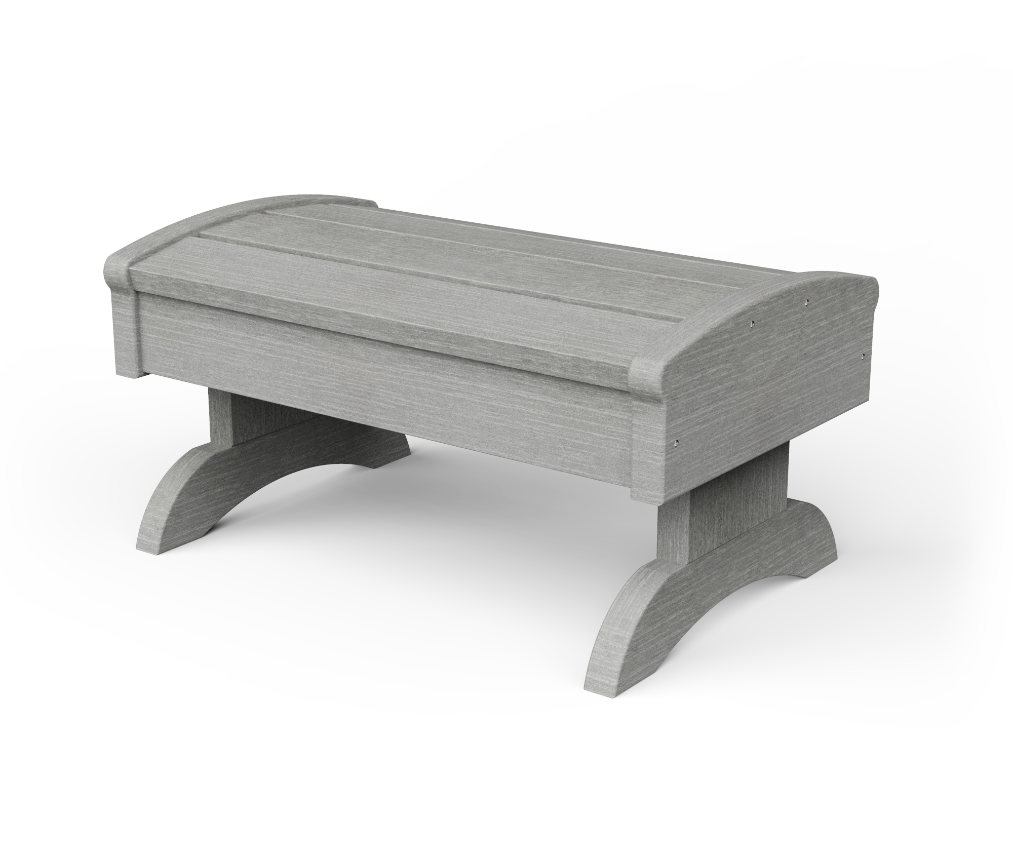 Rectangle poly foot stool.