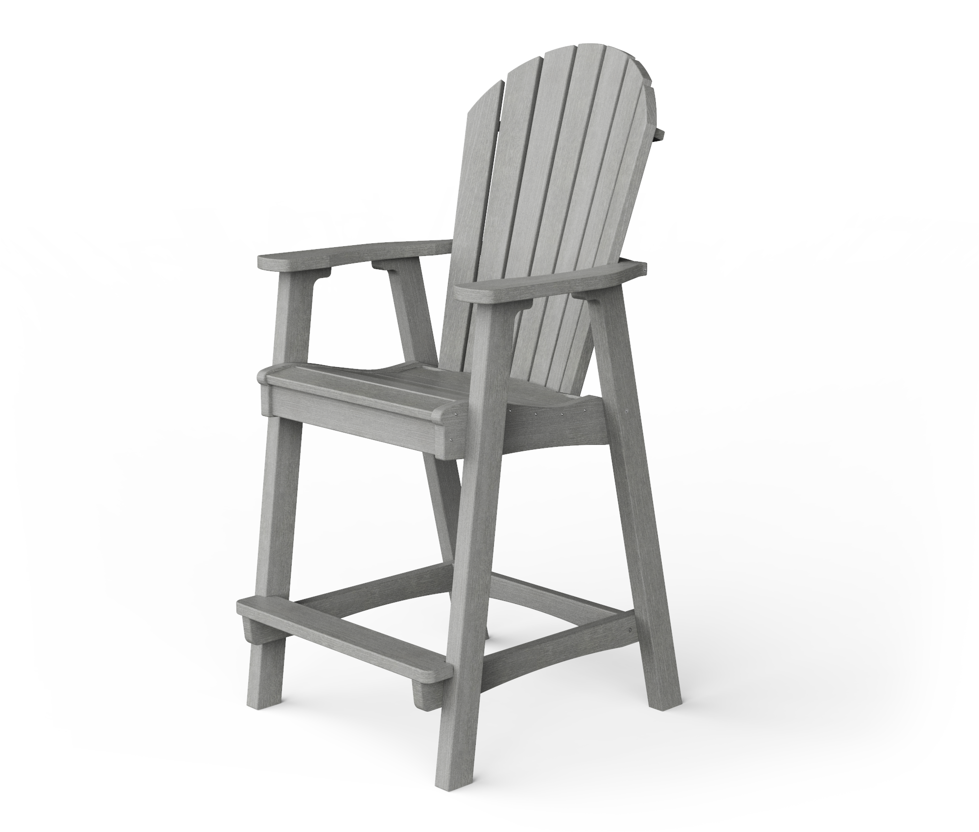 Poly Adirondack bar height chair.