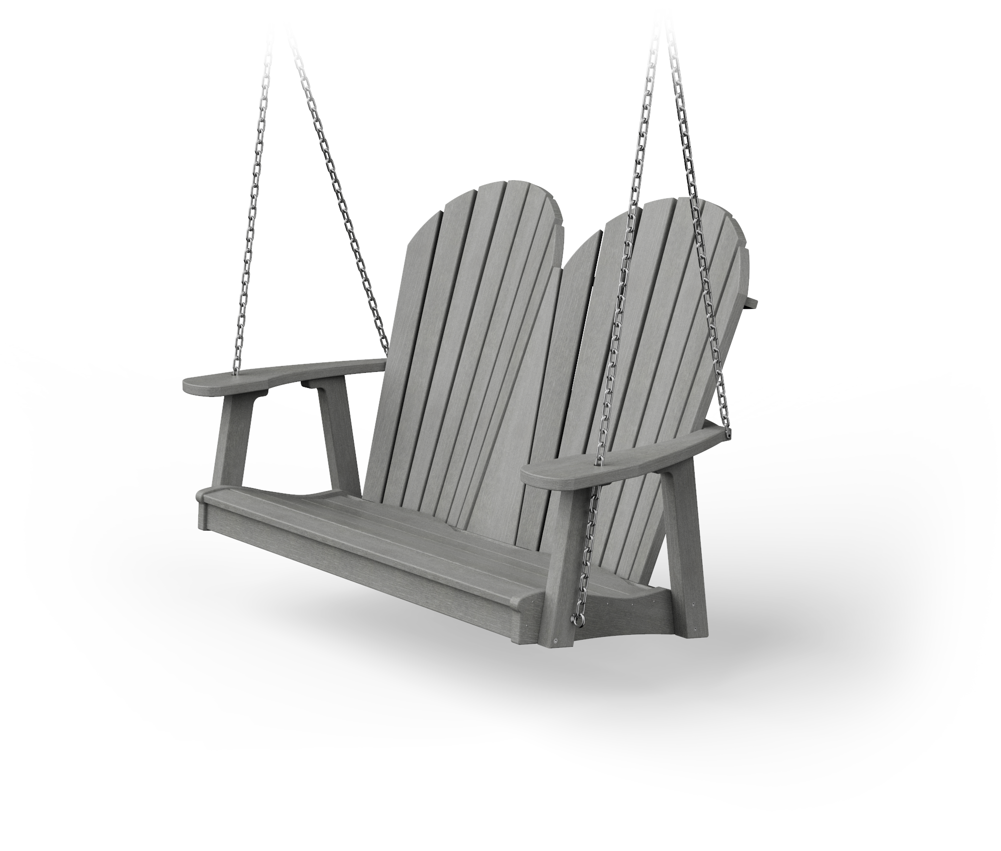Poly Adirondack Porch Swing Wood Grain Series YardCraft