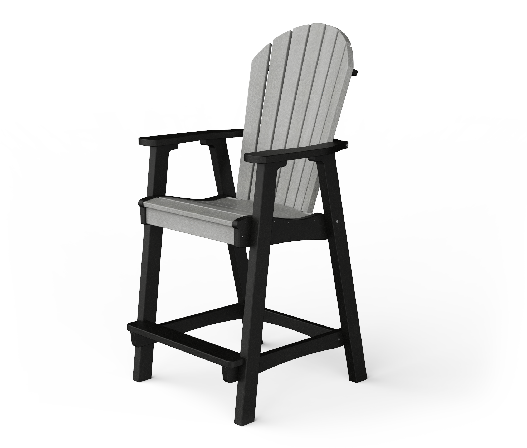 Poly Adirondack bar height chair.