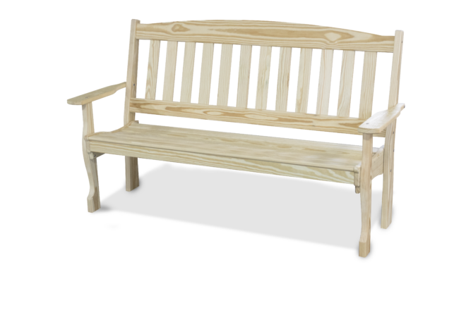 5 foot wooden garden bench.