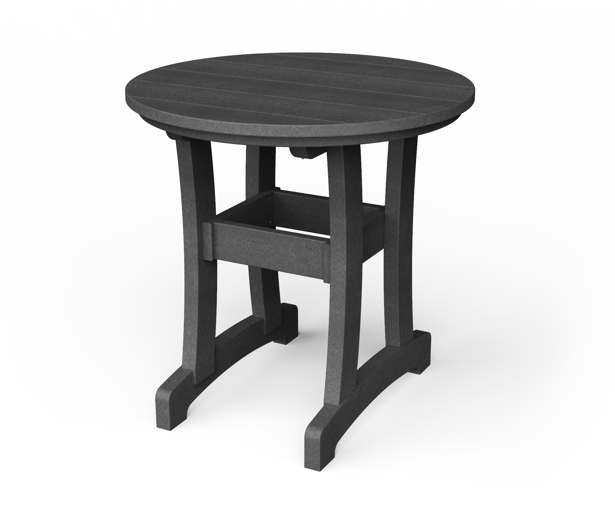 Poly round dining table.