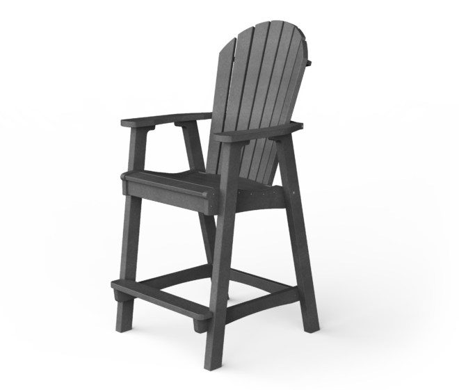 Poly Adirondack bar chair.