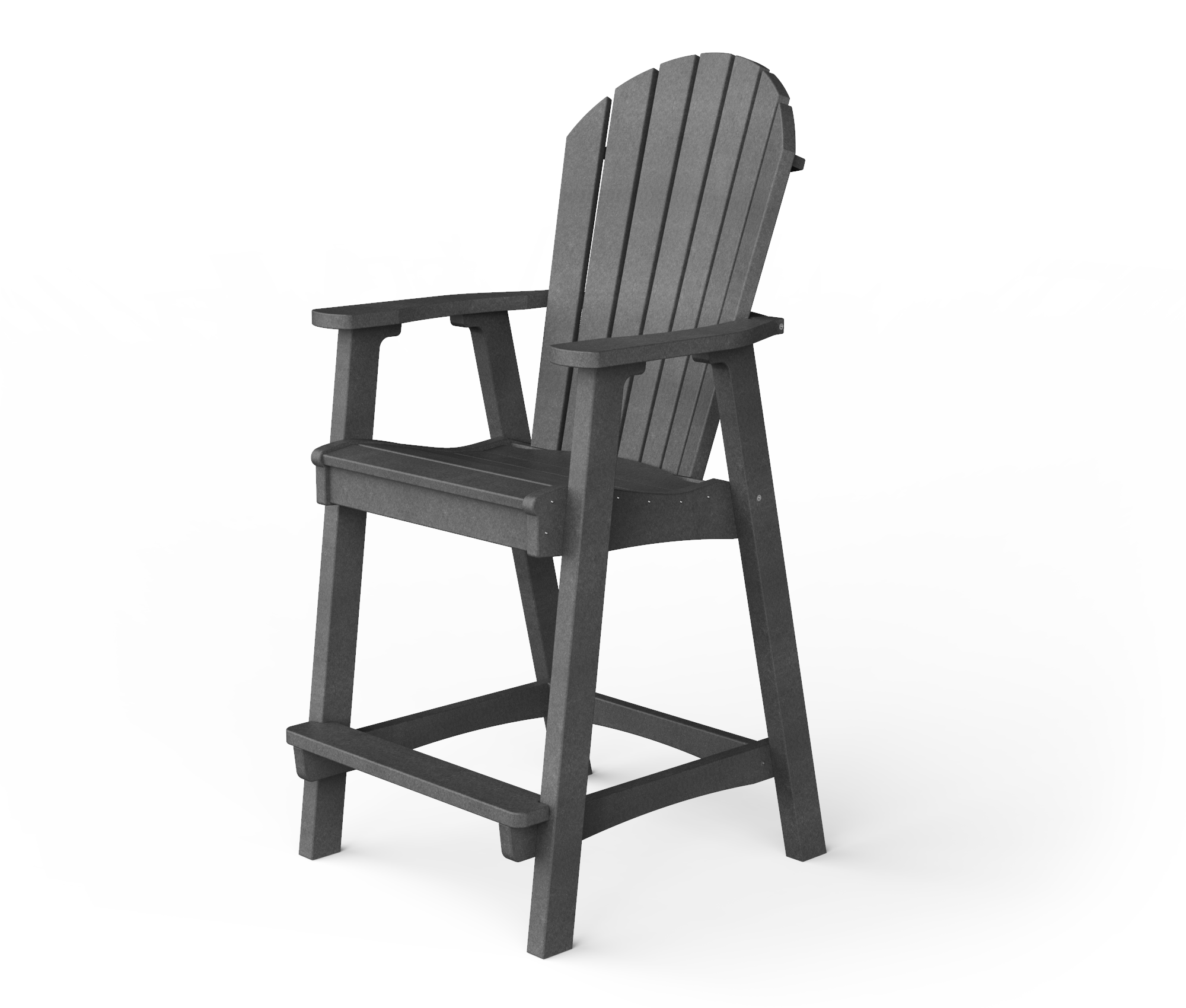 Poly Adirondack Bar Chair | YardCraft - Handcrafted Poly Patio Furniture