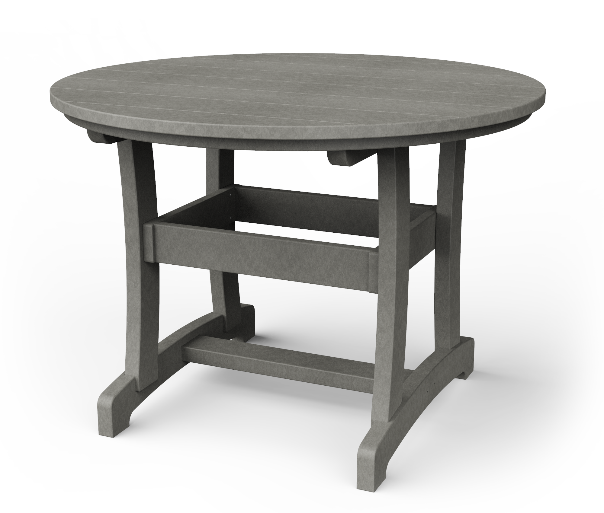 Poly round dining table.