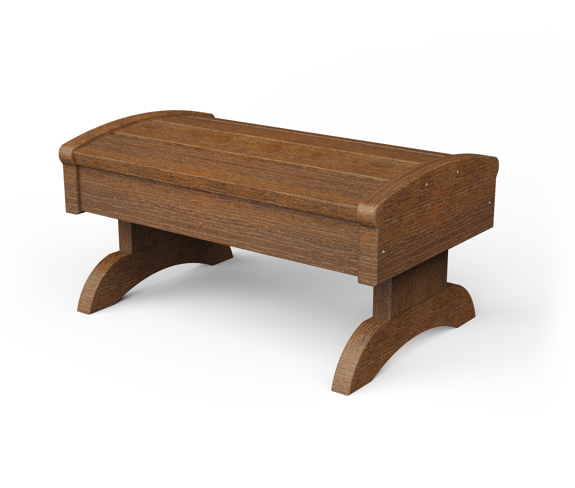 Rectangle poly foot stool.