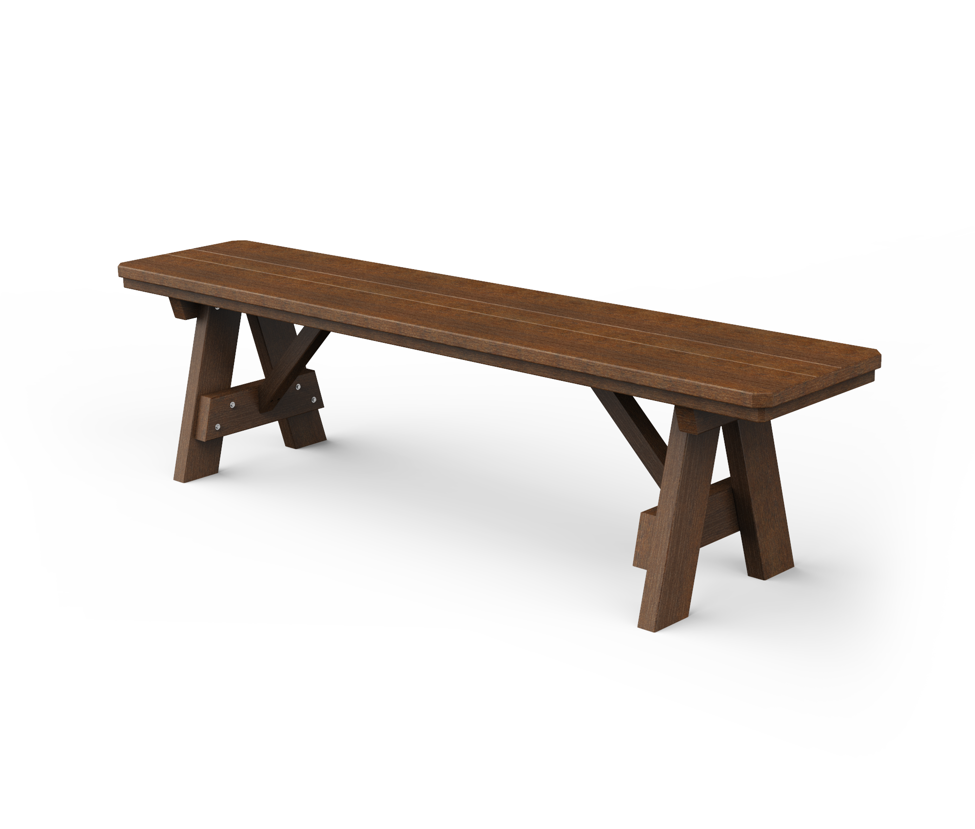 Rectangle vinyl picnic bench.