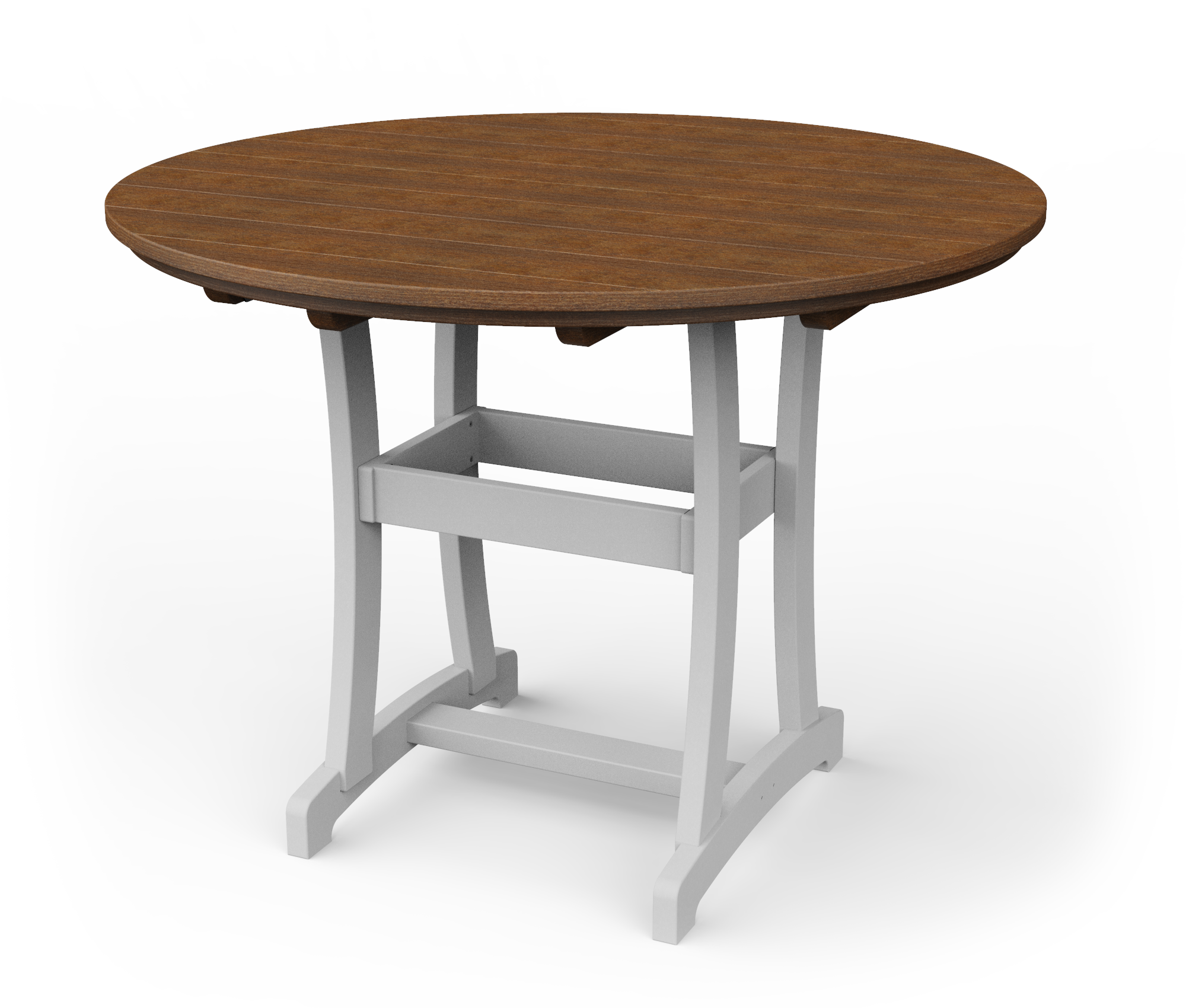 Poly round bar table.