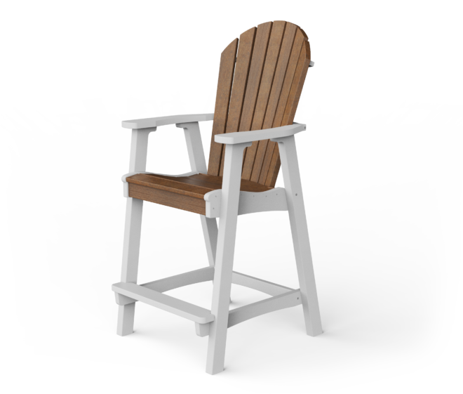 Poly Adirondack bar height chair.