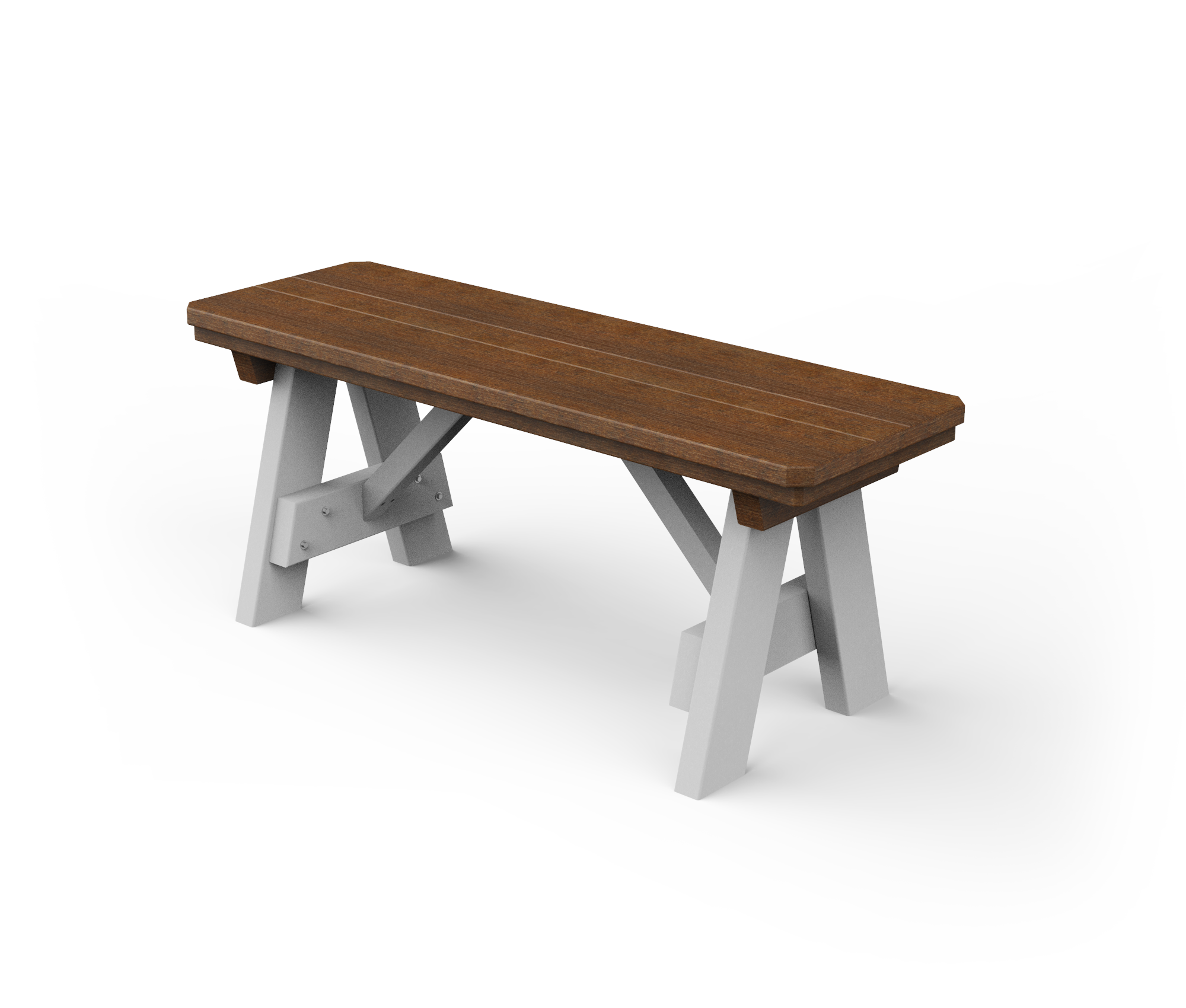 Rectangle vinyl picnic bench.