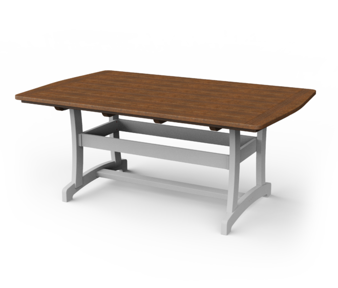 Rectangle vinyl dining table.