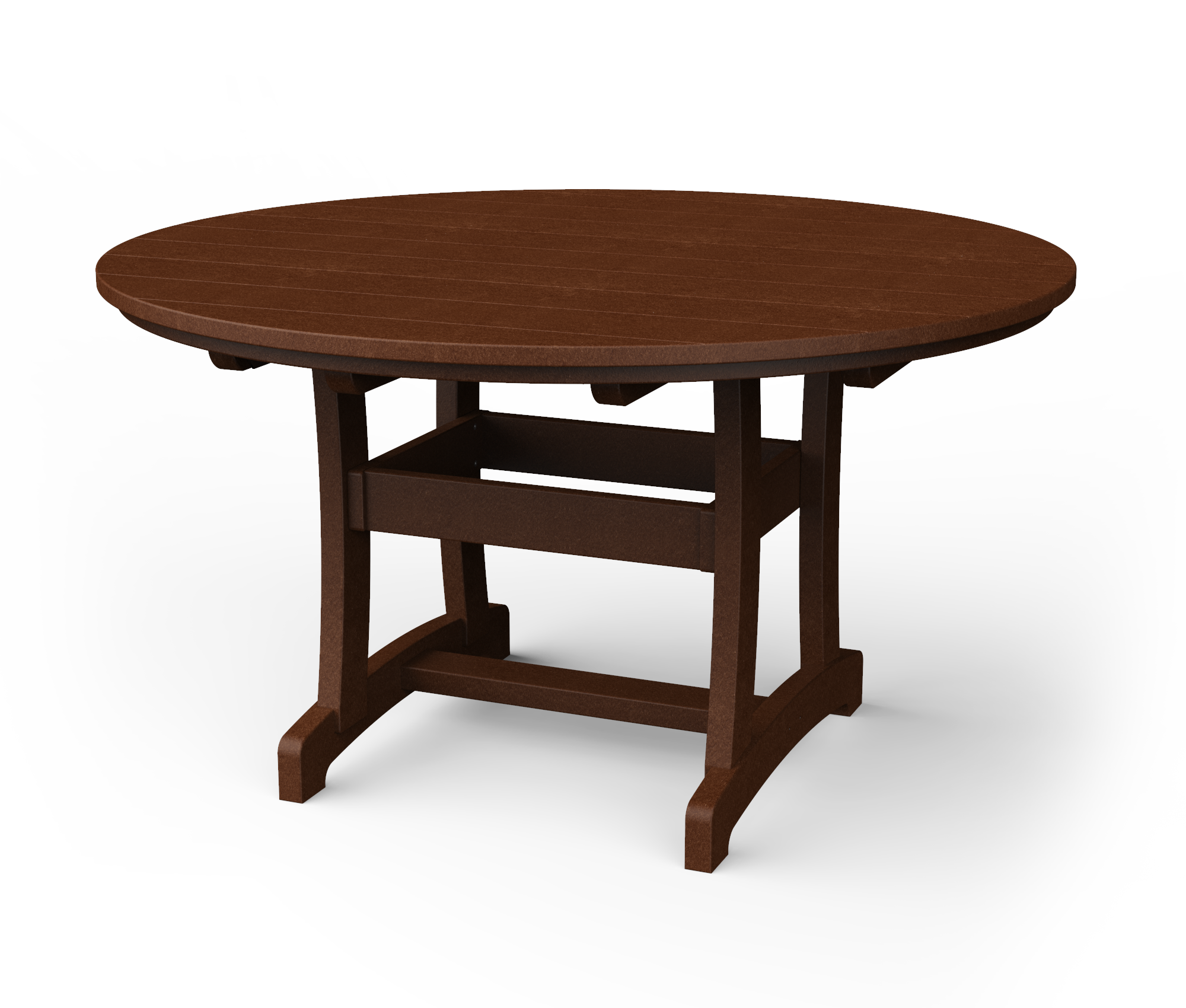 Poly round dining table.