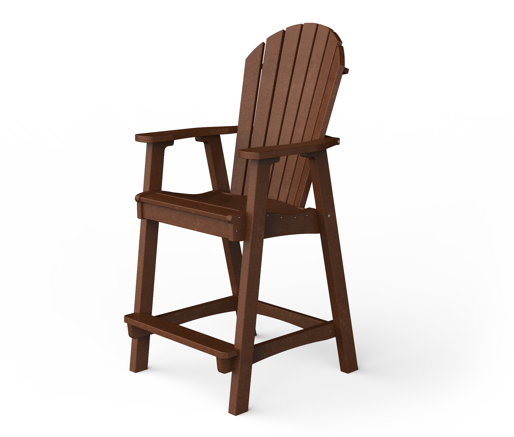 Poly Adirondack bar chair.