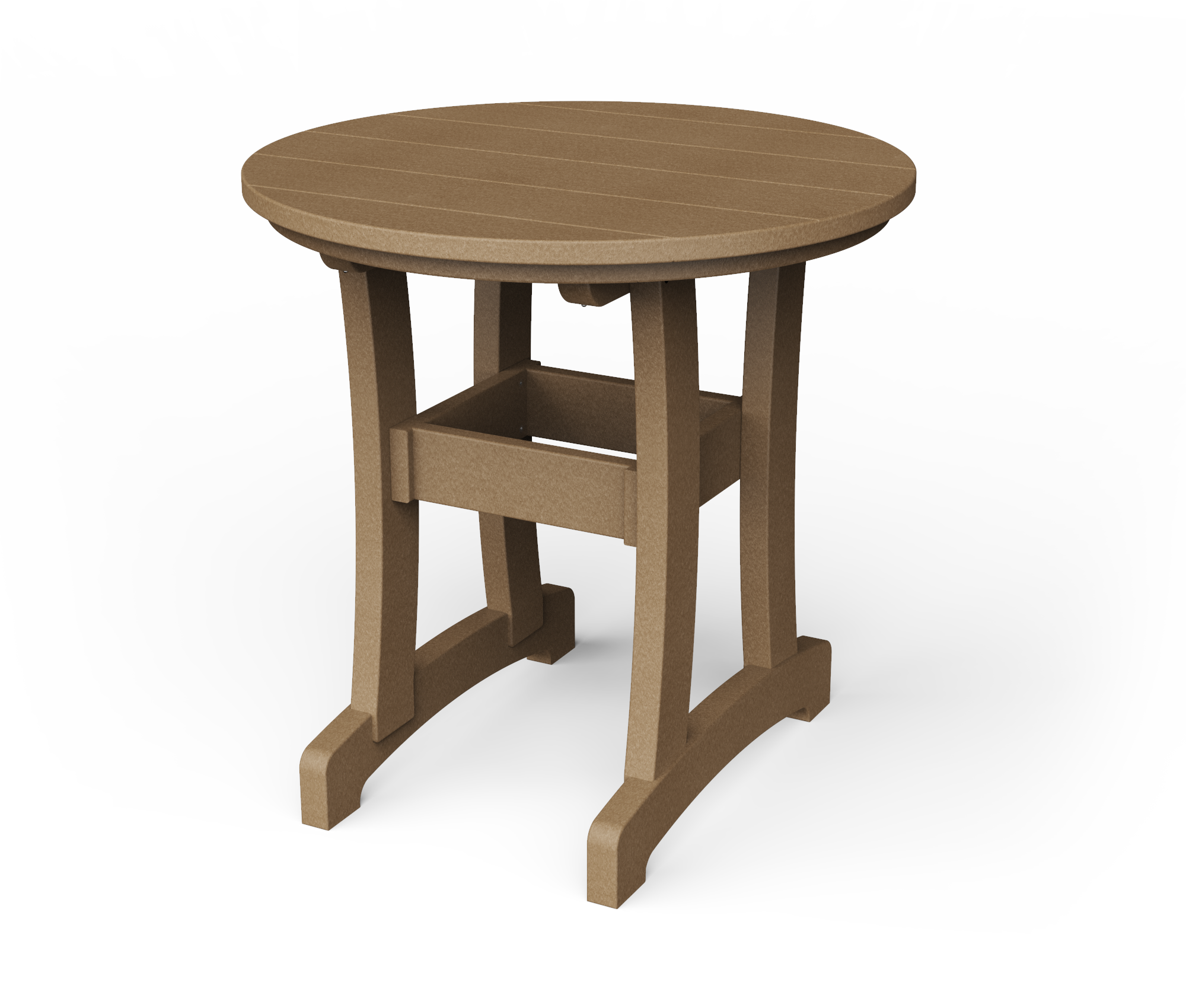 Poly round dining table.