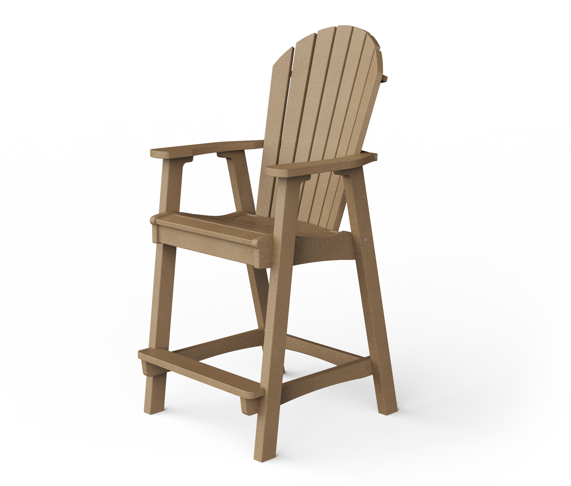 Poly Adirondack bar chair.