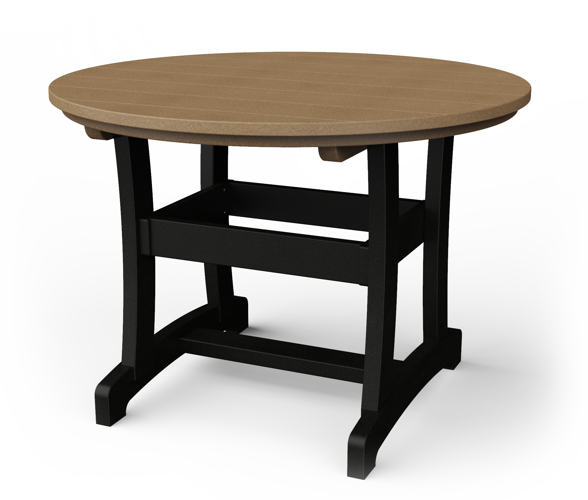 Poly round dining table.