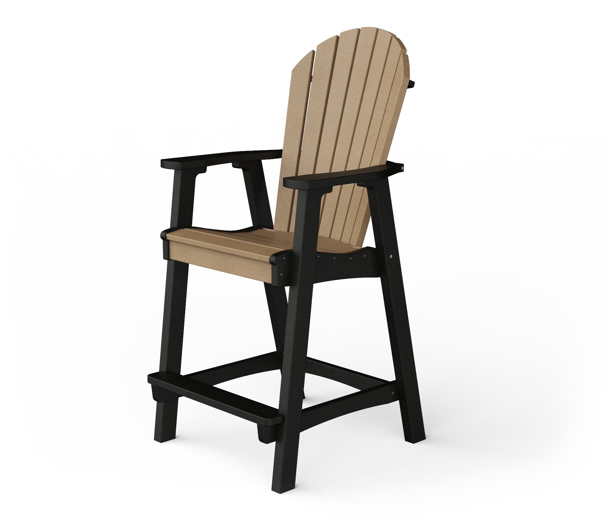 Poly Adirondack bar chair.