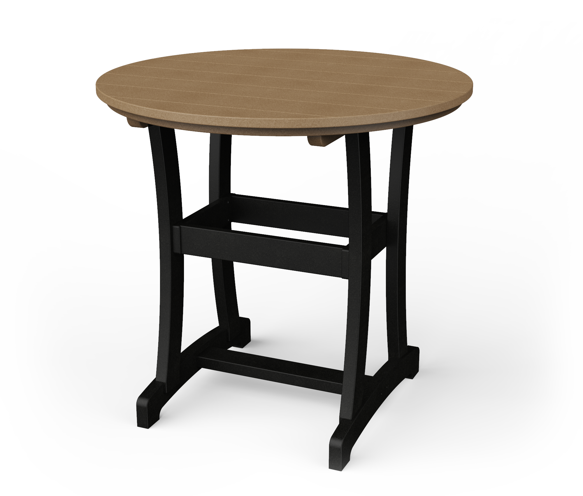 Poly round bar table.