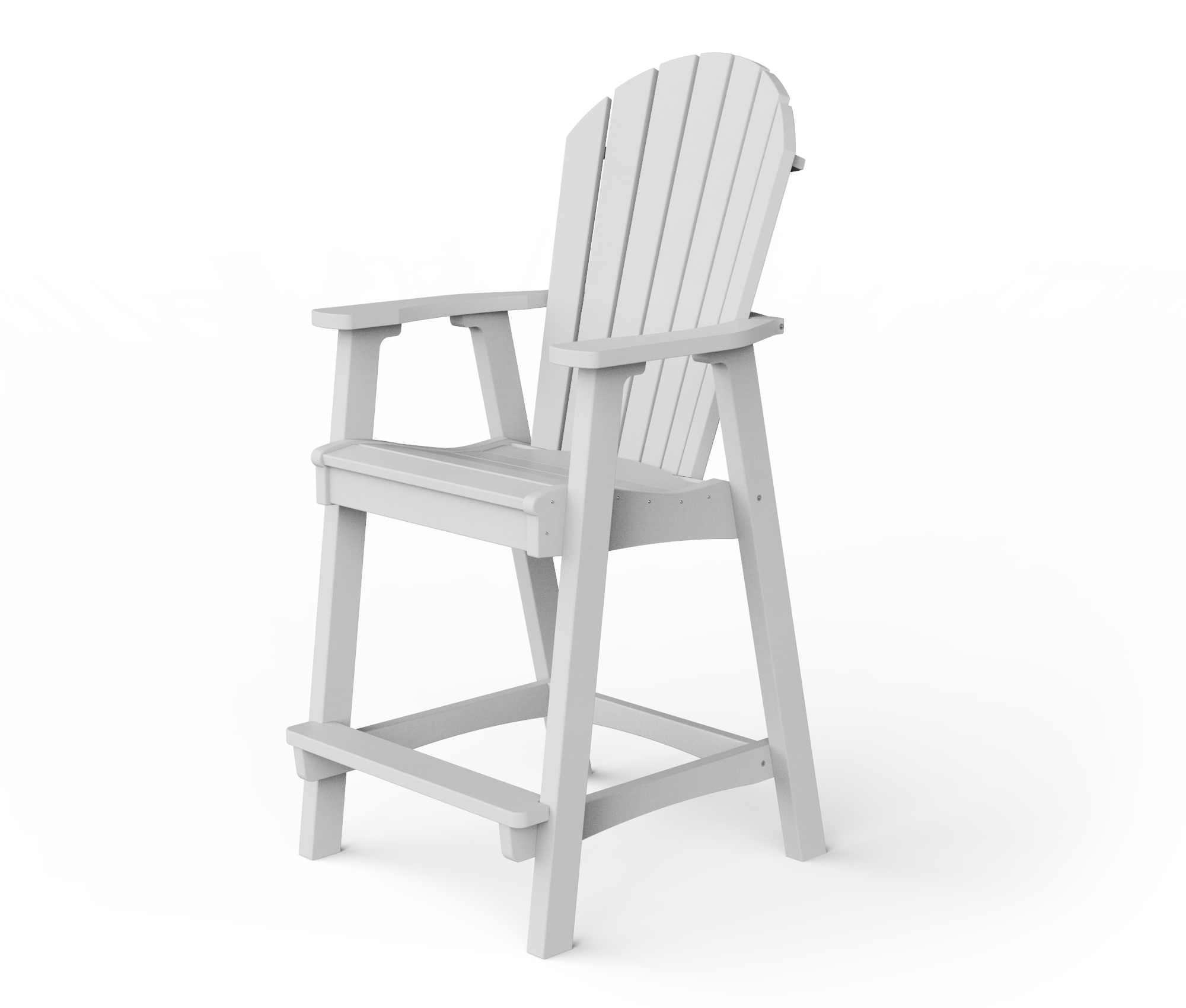 Poly Adirondack bar chair.