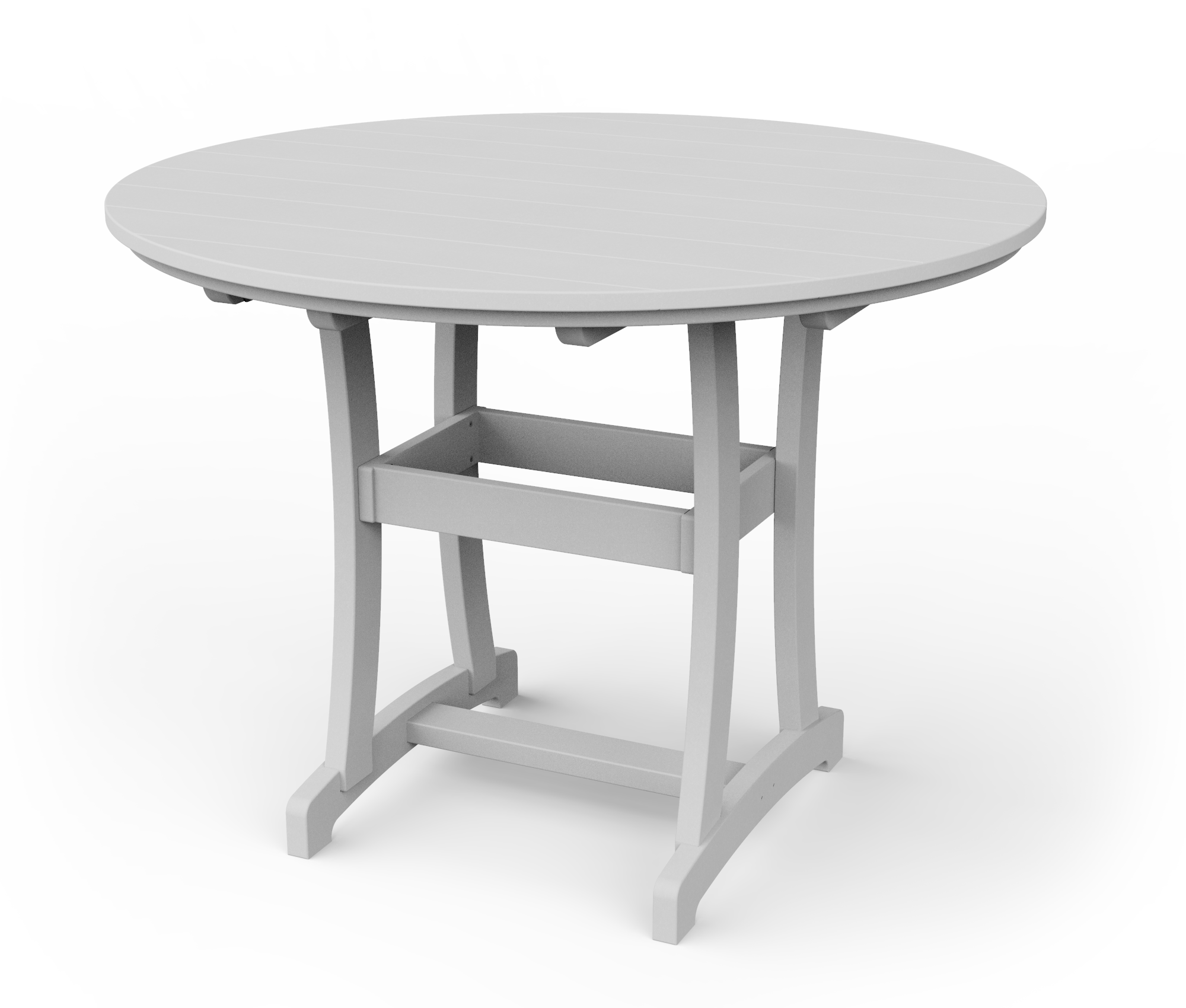 Poly round bar table.