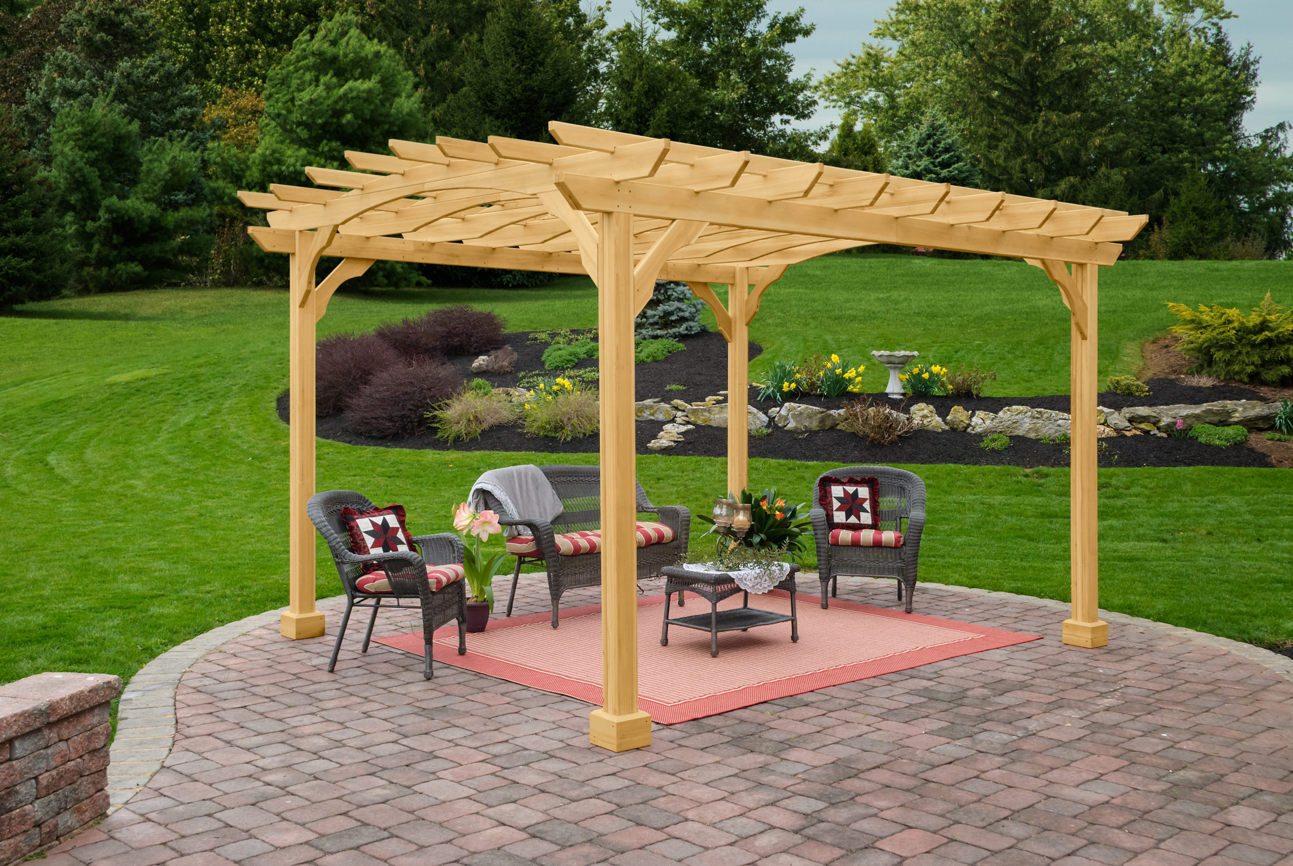 Wood Pergola Kit For Sale Yardcraft 10x12 Diy Cedar Pergola Kit Includes Curbside Delivery