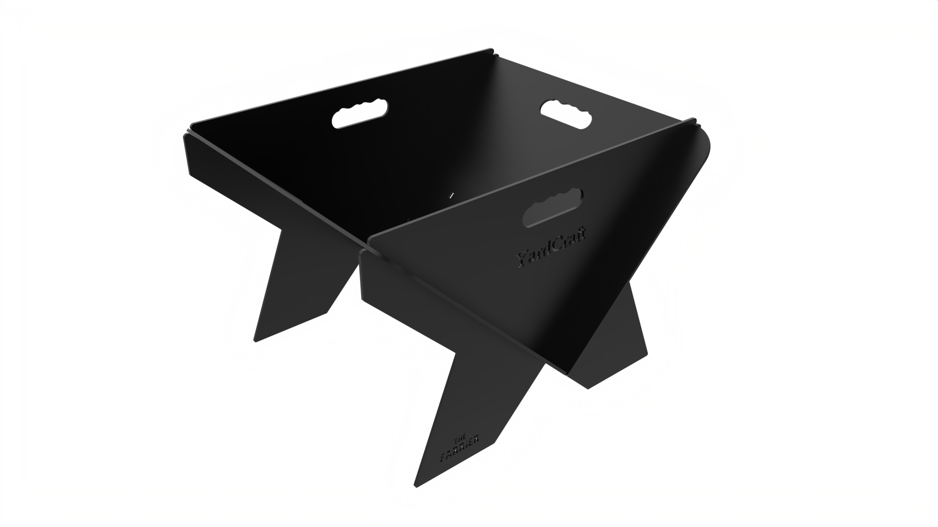 The Farrier™ Collapsible Fire Pit in Black.