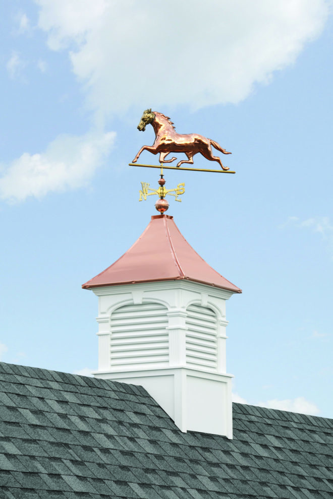 Alexander Vinyl Cupola with Copper Roof.