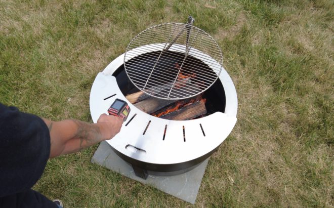 The Blade™ Searing Attachment and grill grate attachment.