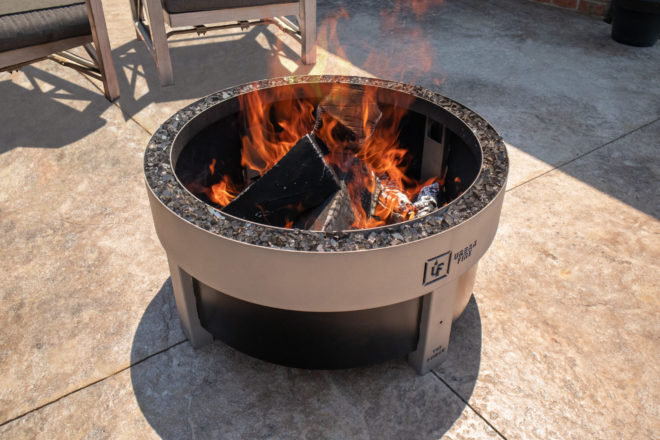 Forge smokeless firepit.