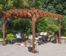 Wood pergola.