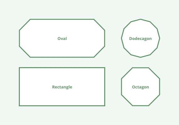 Popular gazebo shapes including octagon, square, oval, and rectangular DIY gazebo designs