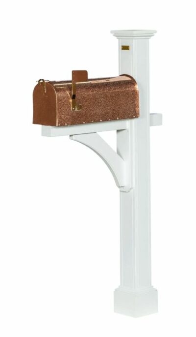 Cheyenne custom mailbox post - durable PVC vinyl construction